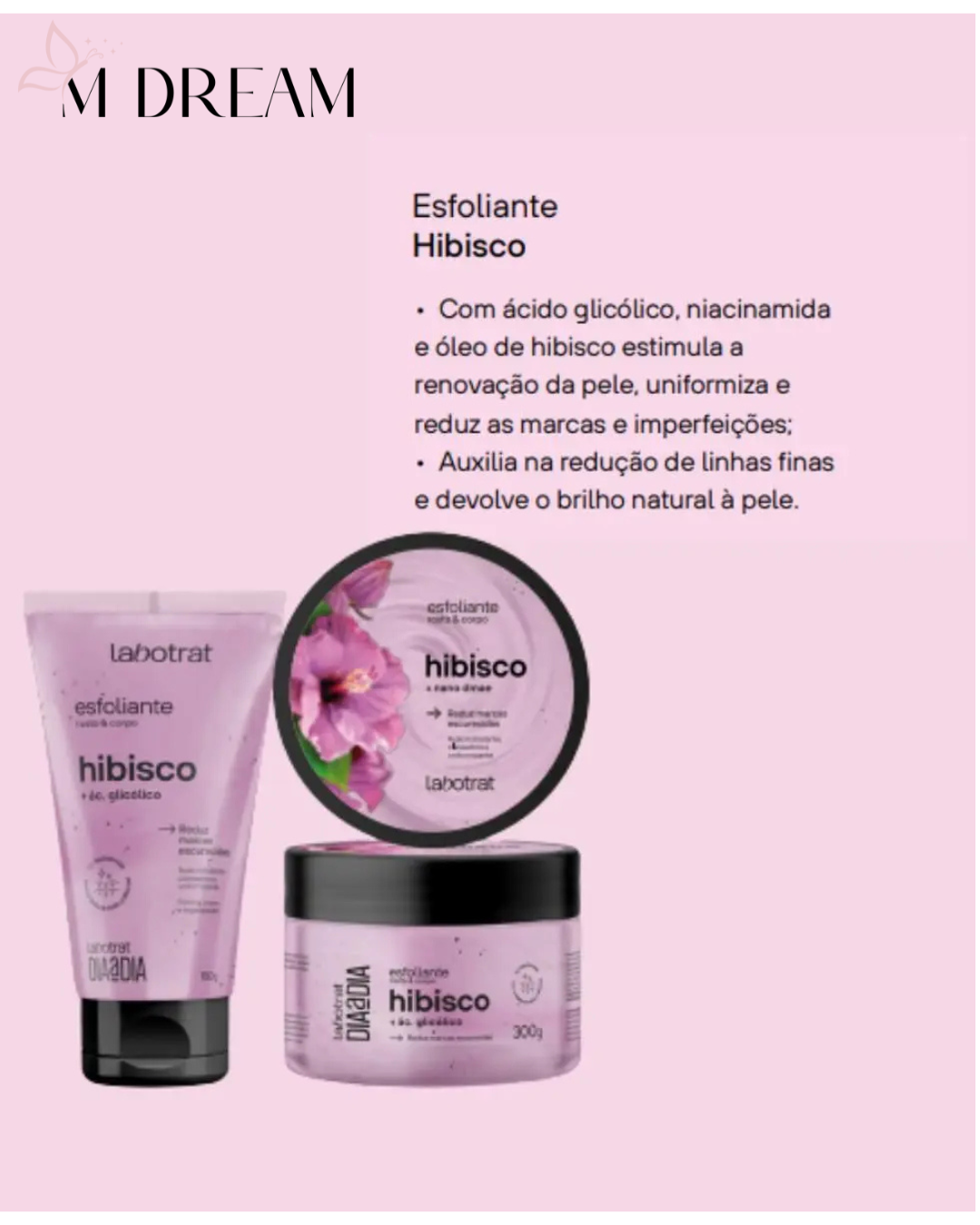 Esfoliante Facial e Corporal Hibisco 150g – Labotrat