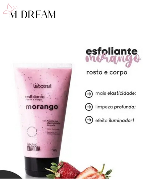 Esfoliante Corpo e Rosto Morango 150g –  Labotrat