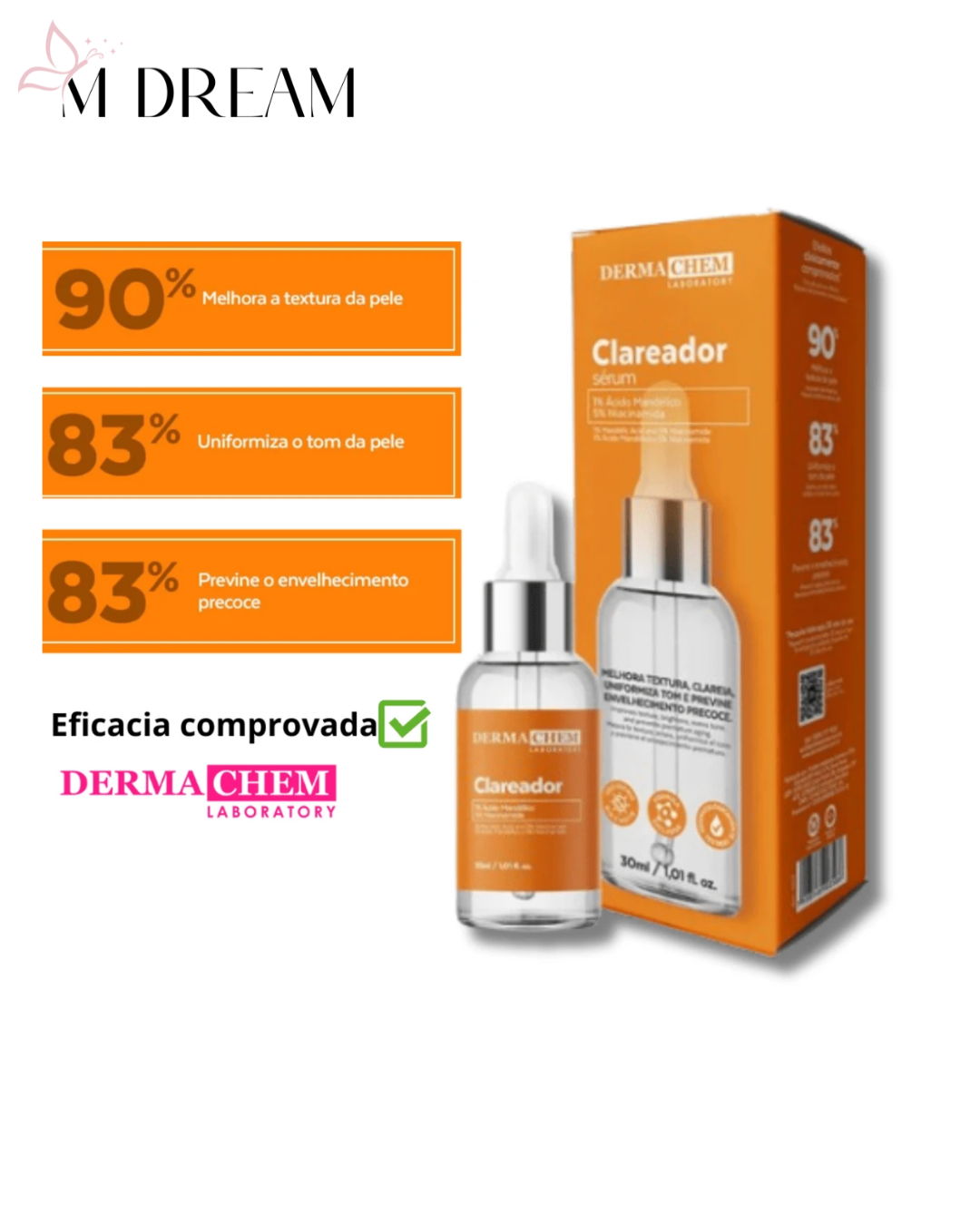 Sérum Clareador Melasma Clear – Dermachem