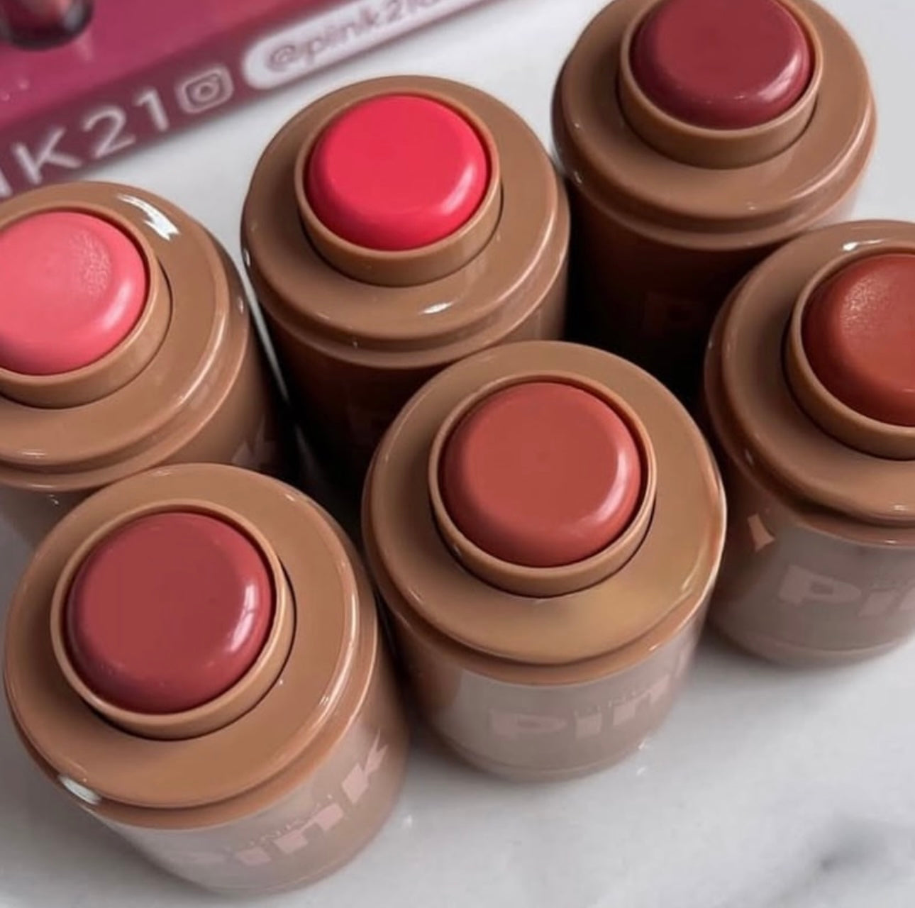 Blush Stick Pink21 – 3 em 1 com Efeito Matte Natural