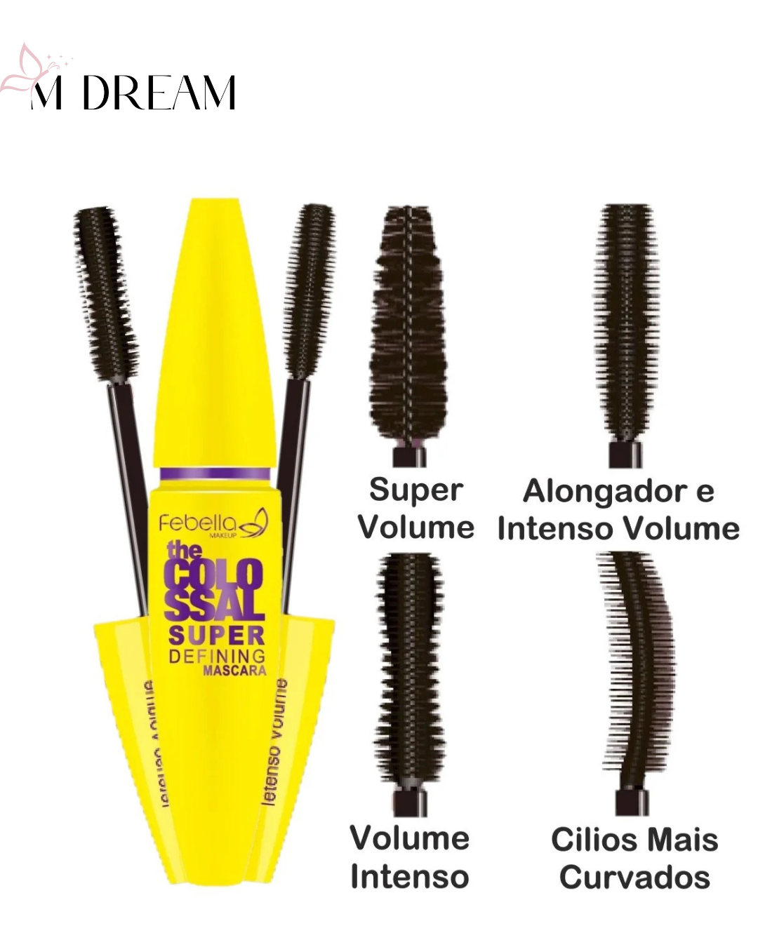 Máscara de Cílios Febella à Prova D’Água