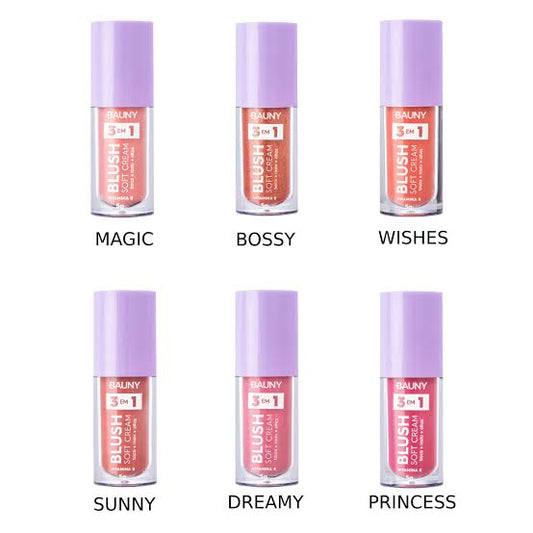 Blush Líquido Soft Cream 3 em 1- 5g