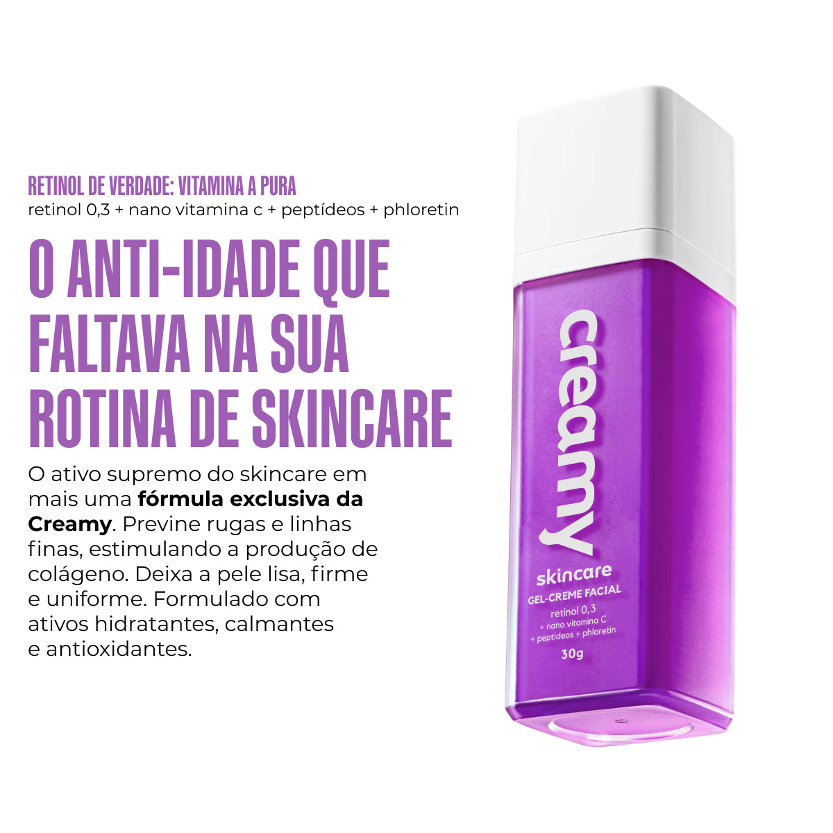Retinol - Creme Corretivo Anti sinais Creamy
