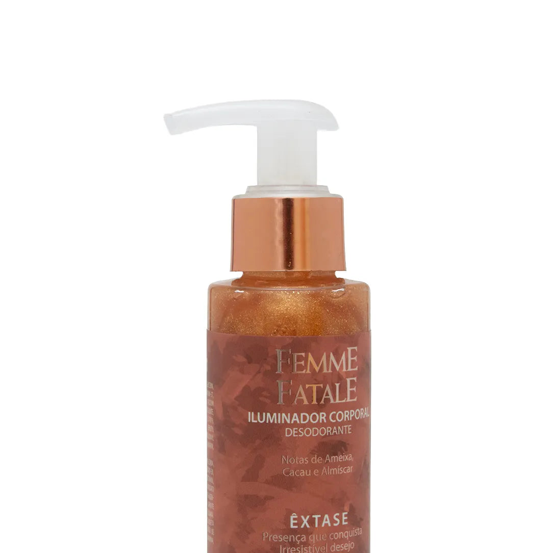 Iluminador Corporal Perfumado Femme Fatale Êxtase Glow Hidratante- PORÁN