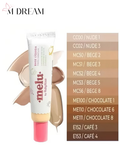 Base Líquida Melu – Ruby Rose (30ml)