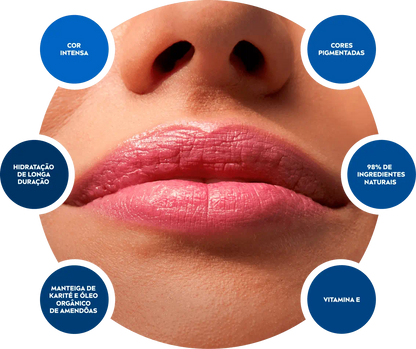 Hidratante Labial Nivea 2 Em 1 Hidra Color