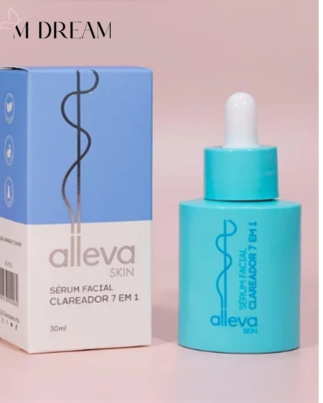 Sérum Facial Clareador 7 em 1 Alleva -30ml