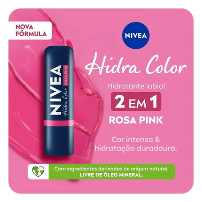Hidratante Labial Nivea 2 Em 1 Hidra Color