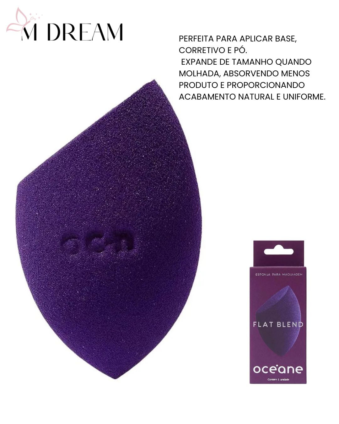 Esponja Flat Blend Roxa Océane