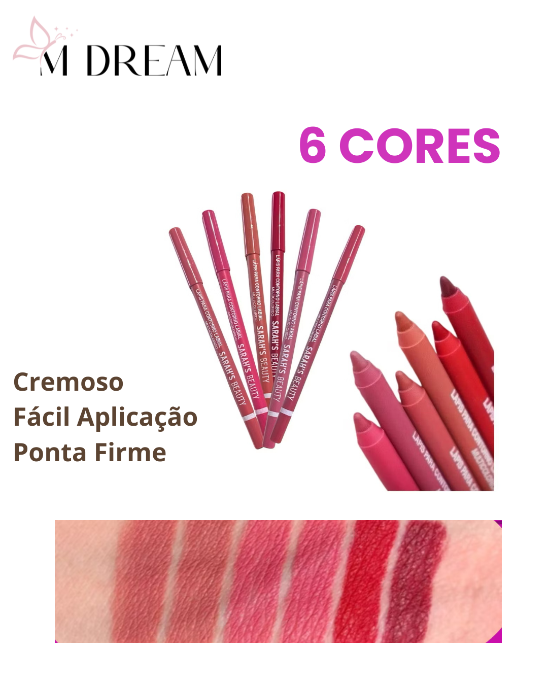 Lápis Contorno Labial SARAH´s Beauty