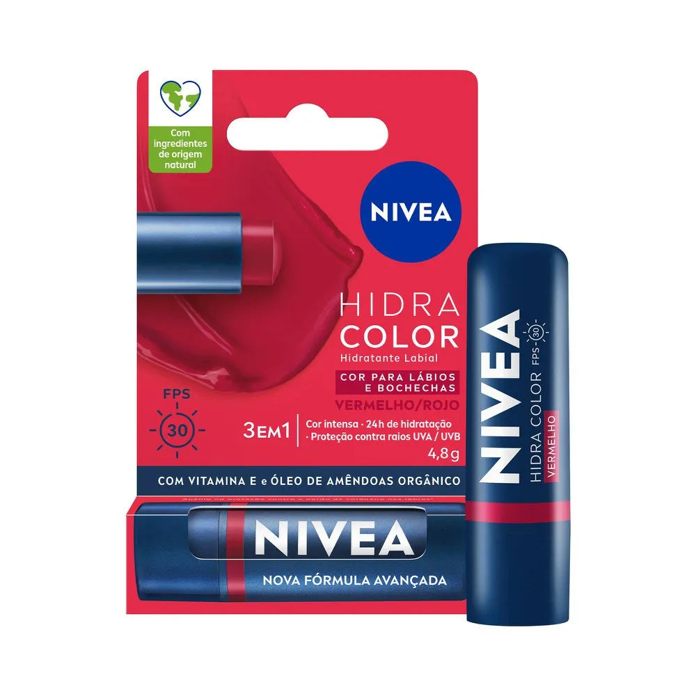 Hidratante Labial Nivea 2 Em 1 Hidra Color