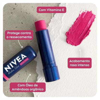 Hidratante Labial Nivea 2 Em 1 Hidra Color