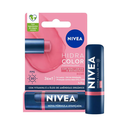 Hidratante Labial Nivea 2 Em 1 Hidra Color