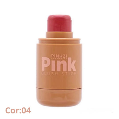 Blush Stick Pink21 – 3 em 1 com Efeito Matte Natural