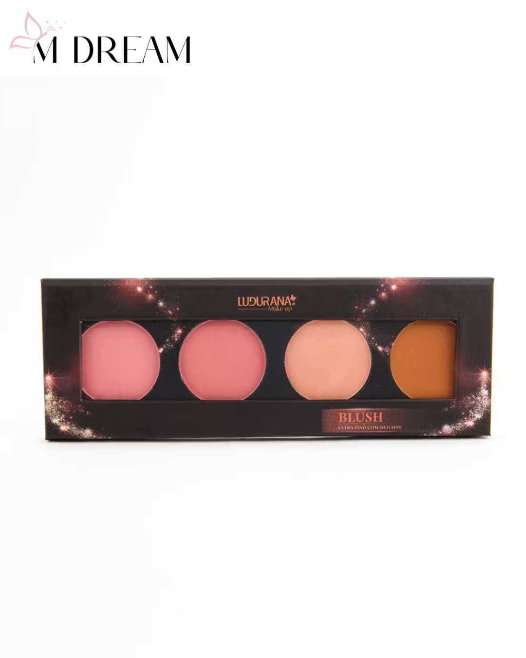 Paleta Quarteto de Blush Facial Matte – Ludurana (10g)