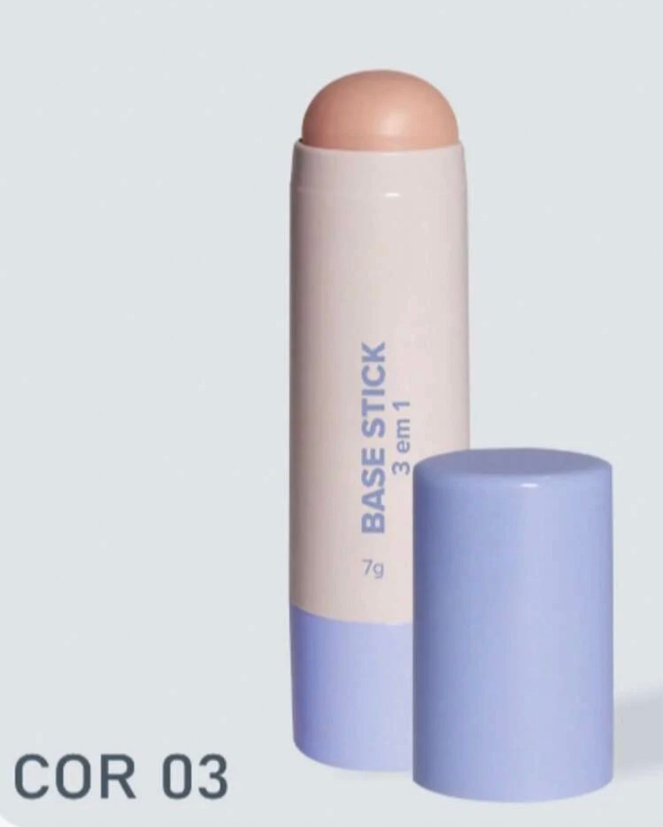 Base Stick 3 em 1 Miss Lary – Base, Corretivo e Contorno