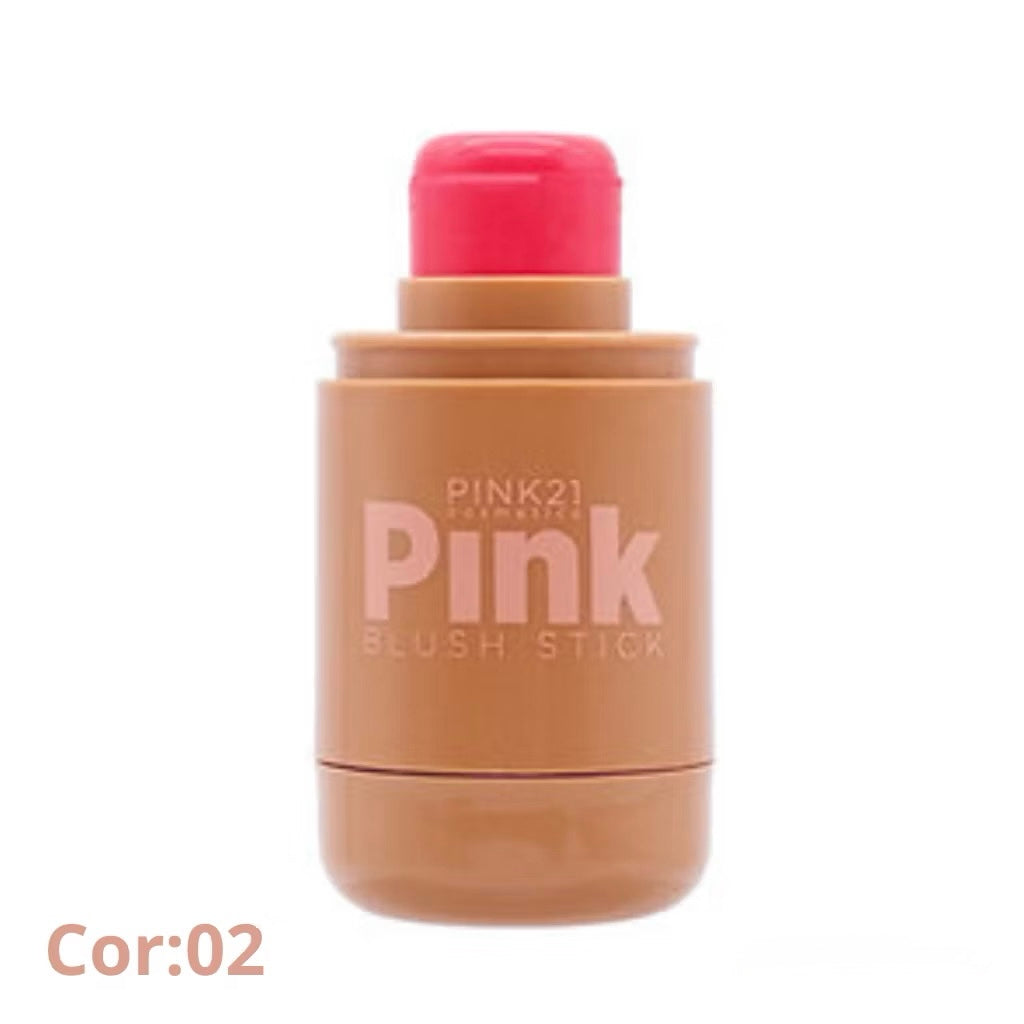 Blush Stick Pink21 – 3 em 1 com Efeito Matte Natural