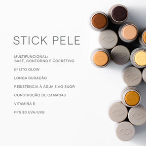 Base Multifuncional Boca Rosa Stick Pele