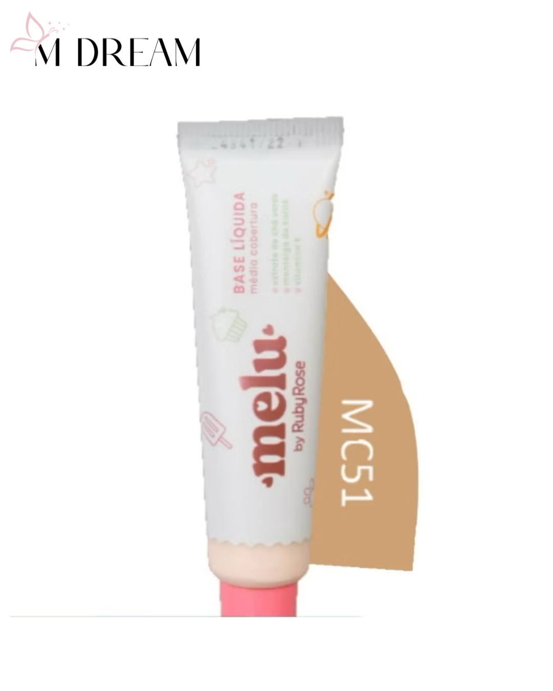 Base Líquida Melu – Ruby Rose (30ml)