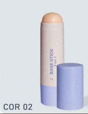 Base Stick 3 em 1 Miss Lary – Base, Corretivo e Contorno