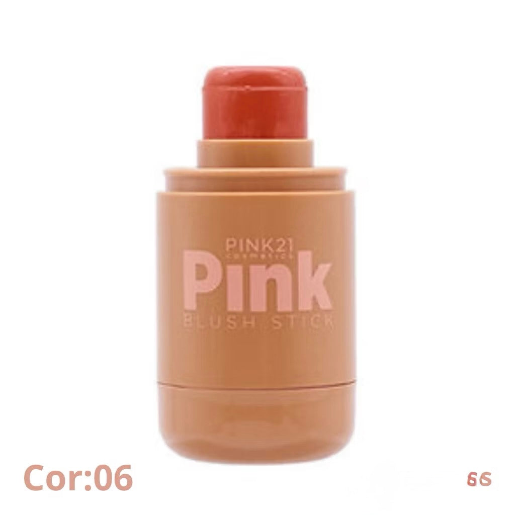 Blush Stick Pink21 – 3 em 1 com Efeito Matte Natural