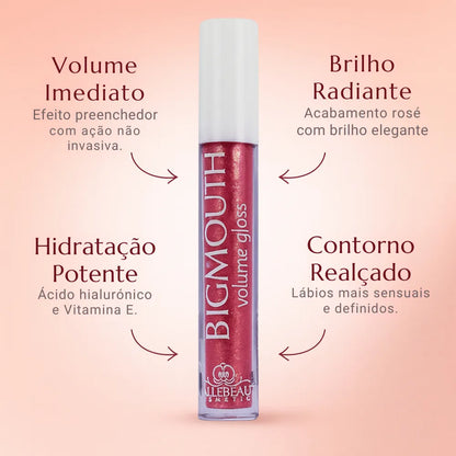Gloss Labial Big Mouth Rose-  Phallebeauty