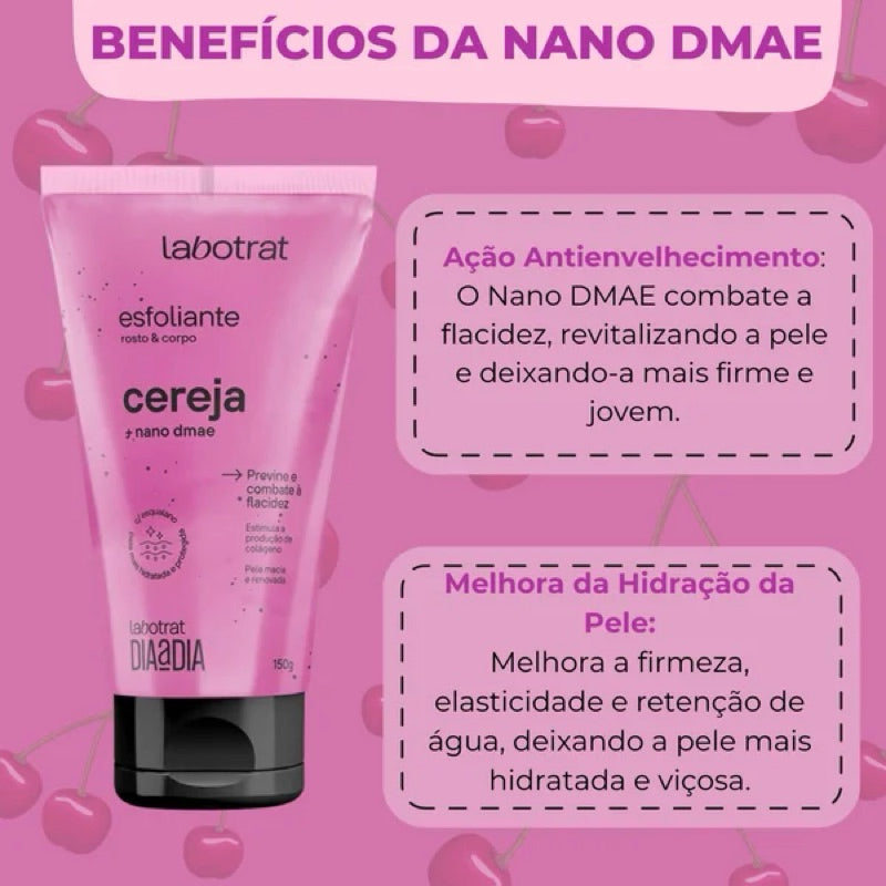 Esfoliante Corporal e Facial CEREJA 150g LABOTRAT