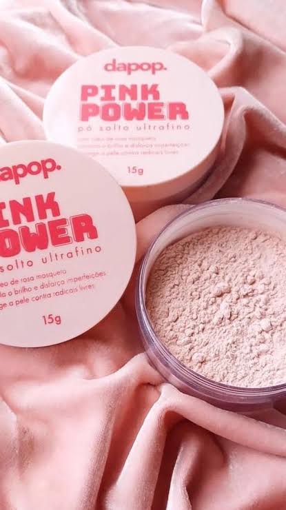 Pó Solto Ultrafino Pink Power Rosa Mosqueta – Dapop