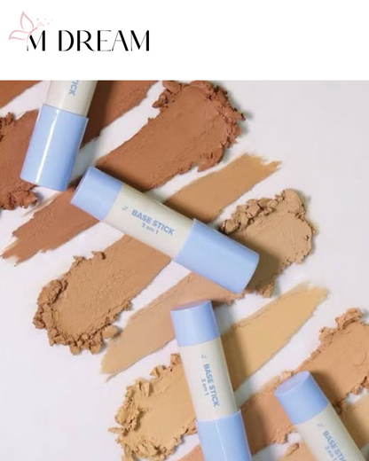 Base Stick 3 em 1 Miss Lary – Base, Corretivo e Contorno