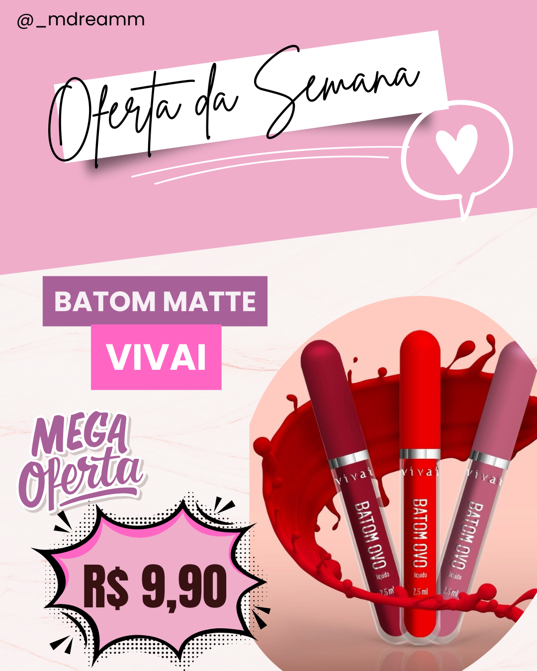 Batom Líquido Matte Vivai