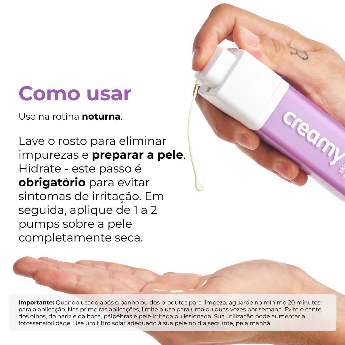 Retinol - Creme Corretivo Anti sinais Creamy