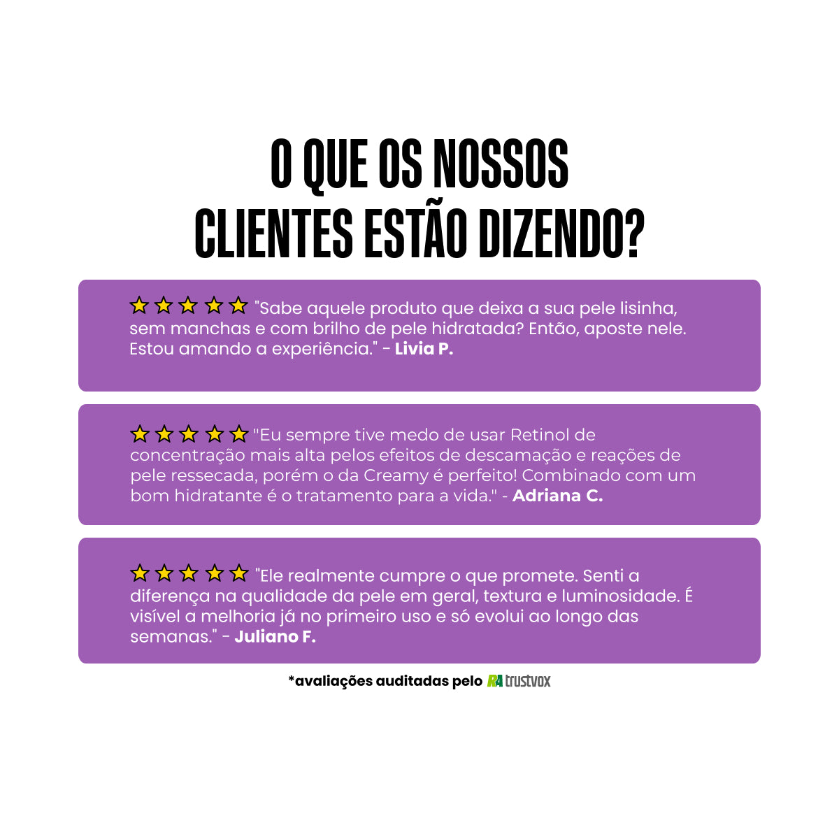 Retinol - Creme Corretivo Anti sinais Creamy