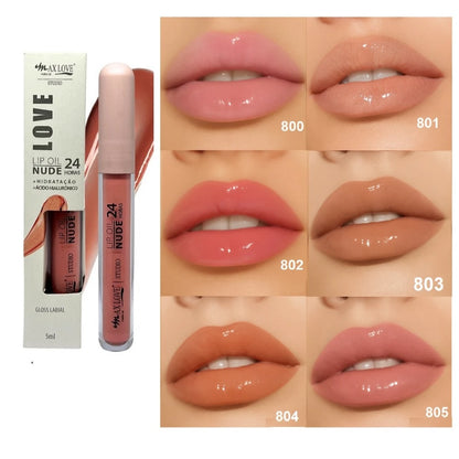 Lip Oil Nude 24 horas - Max Love