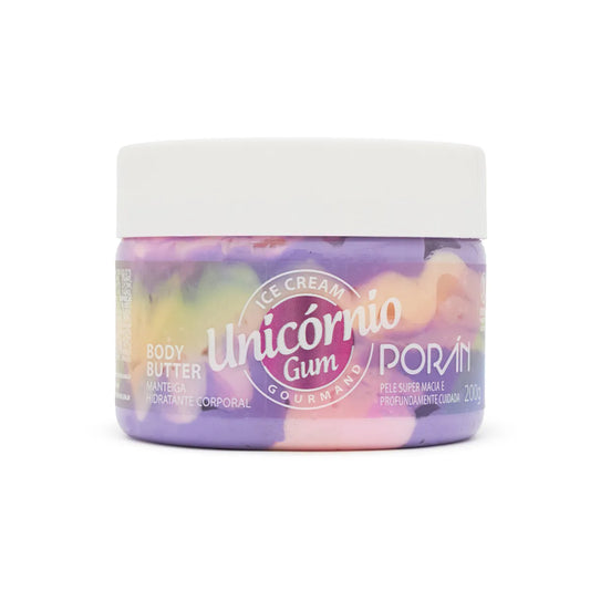 Hidratante Corporal Body Butter Ice Cream Unicórnio 200g Porán